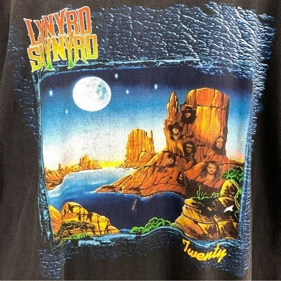 Vintage Lynyrd Skynyrd "Twenty" Album Cronies T-Shirt Sz L - Picture 3 of 12